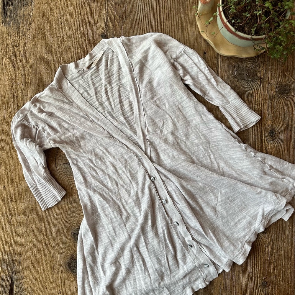 Free People Soft Gray Knit Sweater